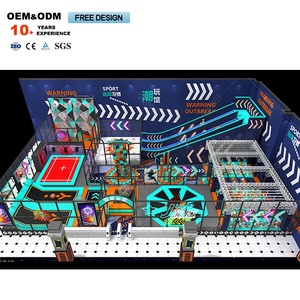 Parque de Atracciones Interior con Forma de Castillo Colorido, Equipo de Juego Suave para Niños, Trampolín de Desafío - Product Image 6