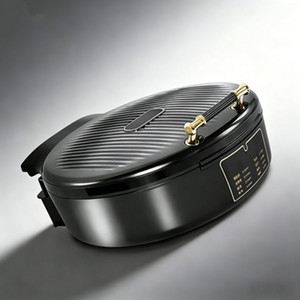 Electric Contact Grill 30Cm 1500W Non-Stick Detachable <b>Plate</b> Household Cooking - Product Image 2