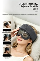 Masseur de tête chauffant Phenitech à compression électrique intégrée pour les yeux et la tête, idéal pour la maison, avec coussinets à air pour un sommeil réparateur