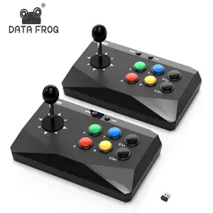 Data Frog Arcade Fighter Stick for Windows IOS Android TV Box Street Fighter Arcade Joystick Support M8 Retro Game Stick