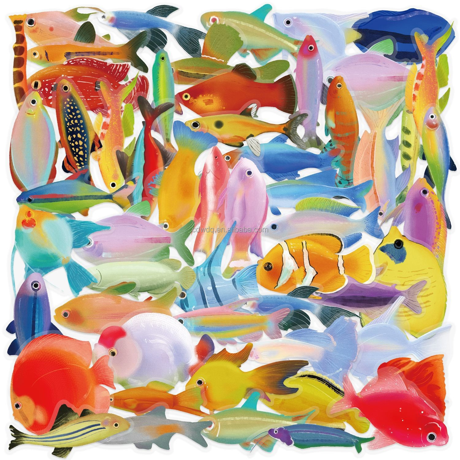 Finition arc-en-ciel 50pcs