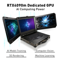 Ordinateur portable de travail IA haute performance Ultra 7 155H 16 Go de RAM 512 Go SSD RTX 4090M 15,6 pouces Triple écran 4K Ordinateur portable OEM