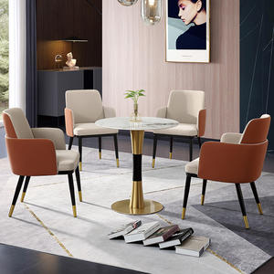 耐久性のあるオフィスレザー素材会議チェアビジネスミーティング訪問席頑丈な固定ベース - Product Image 5