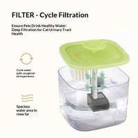 Distributeur d'eau intelligent automatique pour animaux de compagnie avec filtration profonde en plastique, grande capacité, circulation d'eau continue, gamelle amovible pour chat et chien
