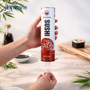 Tubo de papel para sushi de diseño personalizado, caja de embalaje cilíndrica de cartón kraft de calidad alimentaria, contenedor de tubo de papel para proteína en polvo - Product Image 2