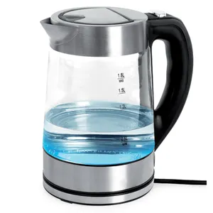 EU standard 1.8L Cordless glass Kettle Auto-off Shutdown Drying Protection water boiler 360 swivel Electric kettles