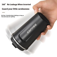 Tasse à café à affichage intelligent de la température Tasse de voyage isolée sous vide en acier inoxydable 304 Tasse thermos à double paroi