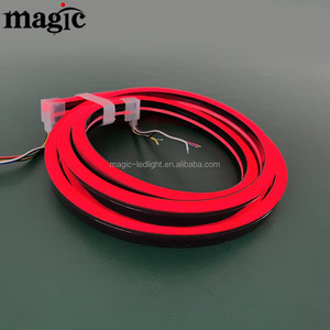 Đầy đủ màu đen RGB CCT kép trắng 12mm rộng Silicone Neon rgbww linh hoạt DC24V IP67 RGB + 2700K + 6000K rgbwc Led Neon Flex dải ánh sáng - Product Image 2