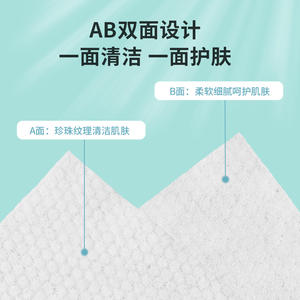 Serviette de toilette en coton Solid Ox 15x20cm 3 plis blanc pur 40 feuilles, utilisation sèche et humide, douce pour le nettoyage du visage - Product Image 5