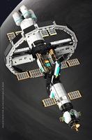 Kit créatif TEM DIY, modèle de navette spatiale éducatif scientifique, collection de blocs de construction, jouet pour enfants, exploration spatiale