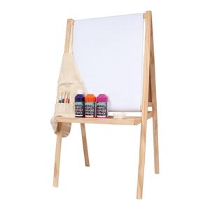 حامل رسم للأطفال متعدد الوظائف مع لوح جاف وسبورة طباشيرية، أثاث للأطفال، حامل رسم قائم للأطفال للتعلم والرسم والأعمال الورقية - Product Image 4