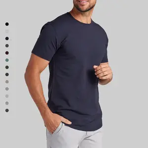 CH-2310 4- Way Stretch Drop Cut T Shirt Leve T Shirt Atacado