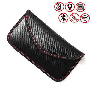 Étui de blocage de Signal de clé de voiture <span class=keywords><strong>Faraday</strong></span> Bag pochette de blocage de Signal de porte-clés de voiture sac de blocage RFID sans clé - Product Image 3