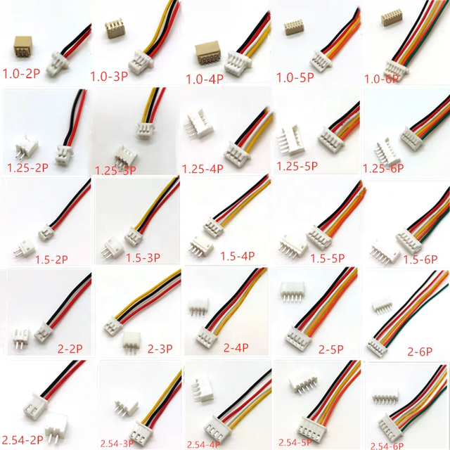 Customaztion Jst Sh Zh Ph Xh Vh 1.0 1.5 2.0 2.5 3.96mm Pitch Connector Cable Wire Harness Assembly