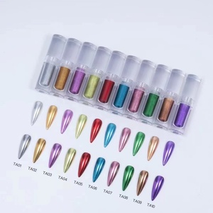 Poudre Magique Effet Miroir pour Ongles, Nouvelle Poudre Argentée Aurore pour Sublimer les Ongles, Poudre Scintillante Effet Ciel et Clair de Lune Mélangée - Product Image 2