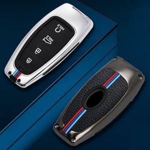 Funda de protección para llave inteligente de coche, carcasa de aleación de Zinc para <span class=keywords><strong>Hyundai</strong></span> <span class=keywords><strong>Ioniq</strong></span> 5 Solaris Sonata Hybrid Nexo Nx4, novedad - Product Image 4