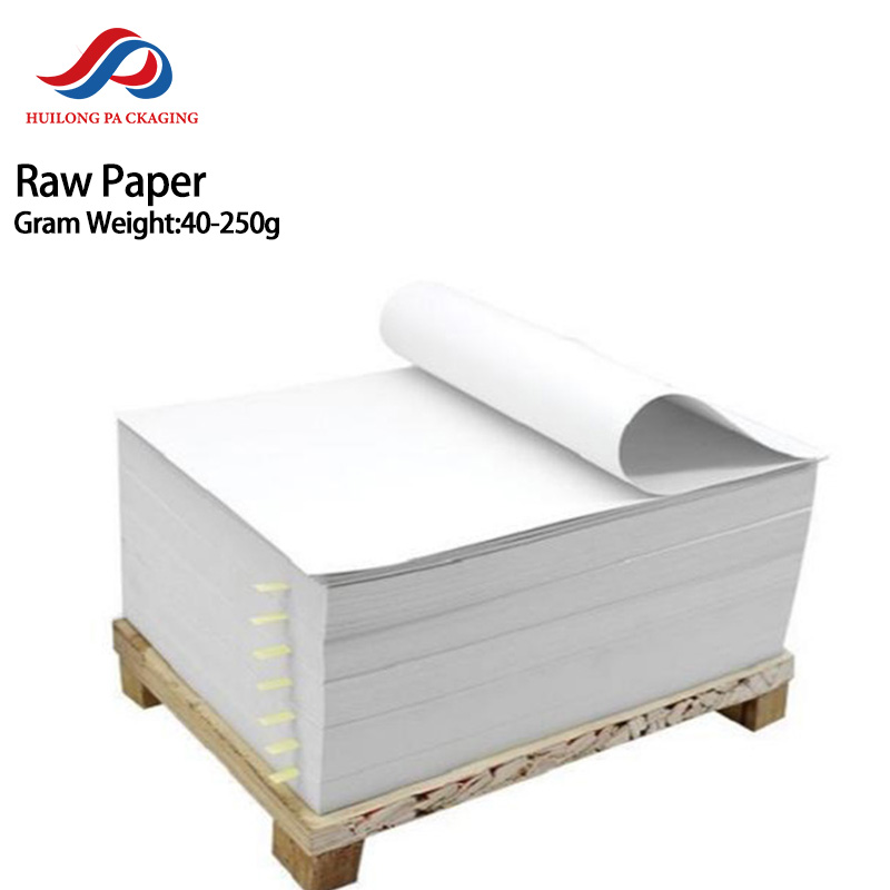Factory Wholesale Food Grade White Papier De Base Paper Multiple Specifications Customized Eco-friendly Raw Paper Cardboard