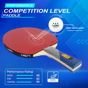 Loki OEM ODM <span class=keywords><strong>6</strong></span> <span class=keywords><strong>étoiles</strong></span> raquettes <span class=keywords><strong>de</strong></span> <span class=keywords><strong>ping</strong></span>-<span class=keywords><strong>pong</strong></span> <span class=keywords><strong>de</strong></span> haute qualité 7 plis poignée horizontale personnalisé professionnel raquettes <span class=keywords><strong>de</strong></span> tennis <span class=keywords><strong>de</strong></span> table - Product Image 2