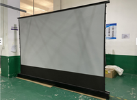 Écran de projection en PVC blanc motorisé de 100 pouces