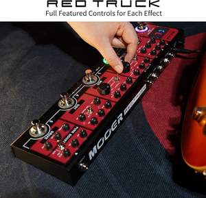 Pedalera Multiefectos Combinada para <span class=keywords><strong>Guitarra</strong></span> Roja con Reverb, Delay, Modulación, Distorsión y Drive - Efectos Tradicionales para <span class=keywords><strong>Guitarra</strong></span> - Product Image 6