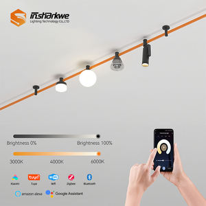 Rail d'éclairage <span class=keywords><strong>LED</strong></span> moderne réglable avec installation facile Ceinture magnétique suspendue Système d'éclairage COB Spots Corps de lampe en aluminium - Product Image 2