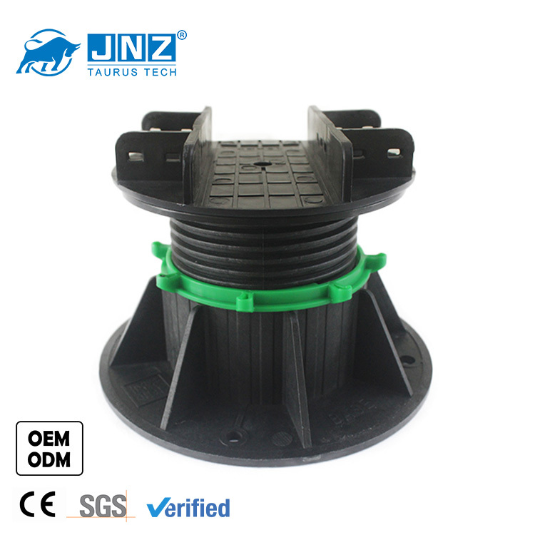 JNZ outdoor building timber joist support adjustable plastic decking pedestal adjust plastic pedest