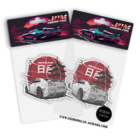 Nouveau JDM Culture série voiture désodorisant suspendu voiture vue arrière solide papier voiture diffuseur d'air intérieur accessoires pendentif