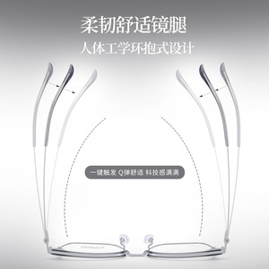 Gafas de Metal Rectangulares Premium para Hombre, Modelo 8126 50-18-148, Montura Completa Antideslizante Danyang - Product Image 5