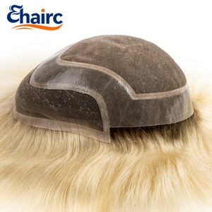 Système capillaire pour hommes en dentelle française <span class=keywords><strong>HW</strong></span>, 100% cheveux humains, aspect naturel, doux et respirant, pour la perte de cheveux chez les hommes - Product Image 5