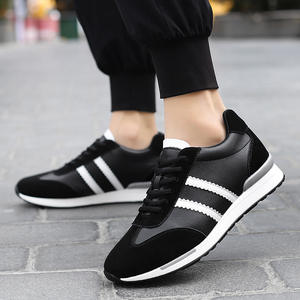 <b>Casual</b> <b>Men's</b> <b>Shoes</b> 8CM Height Increase Durable Anti-Slippery Breathable Soft Sole Trendy Color-Block Striped Suede <b>for</b> Summer - Product Image 2