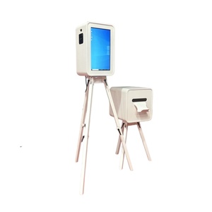 Photomaton en bois pour mariage, impression en libre-service, contrôle par écran tactile <span class=keywords><strong>iPad</strong></span>/SLR/appareil photo, capacité <span class=keywords><strong>de</strong></span> 15 personnes, personnalisation des couleurs - Product Image 2