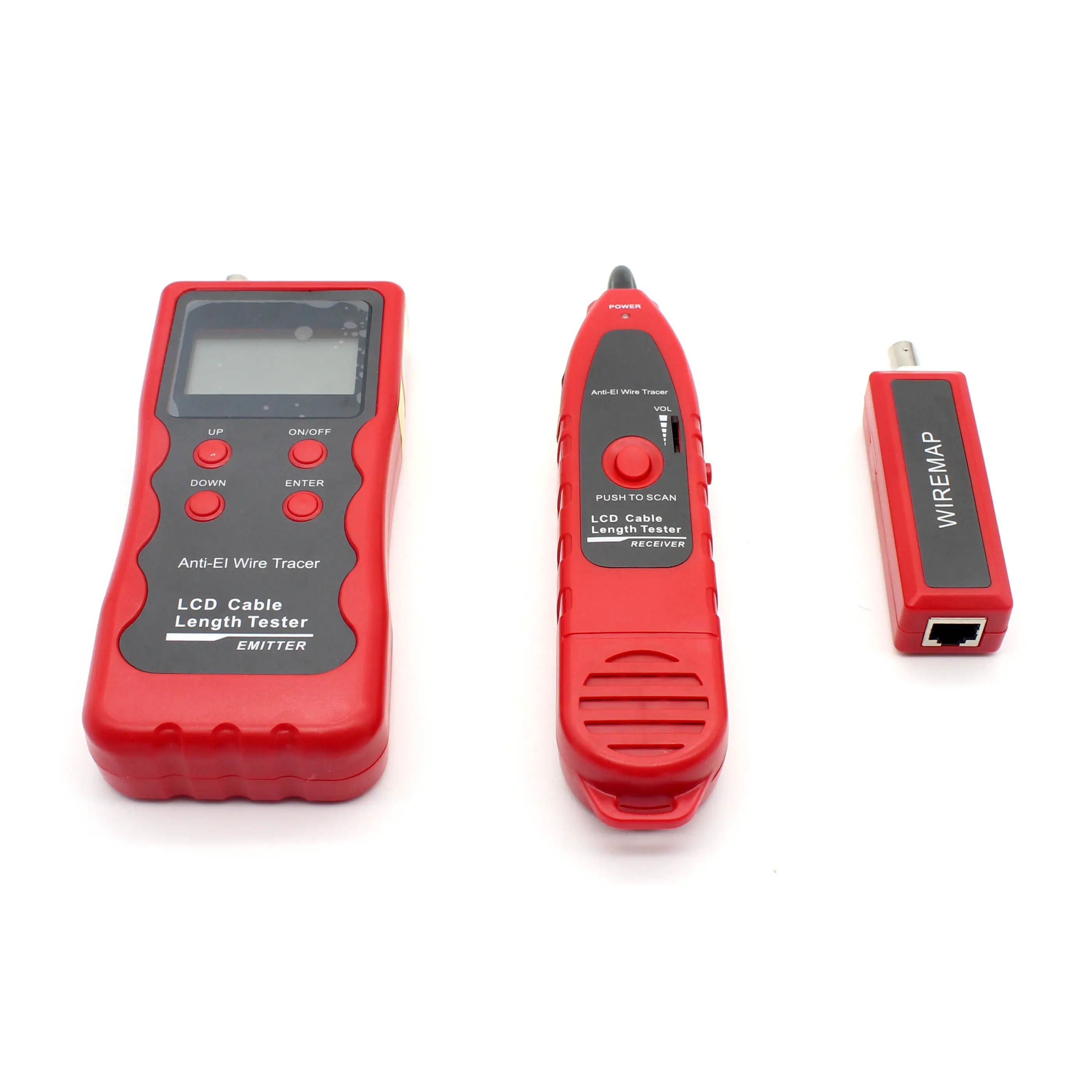 LCD Electricity Noise Network Test Tool Wire Tracker Scanner Cable Length Tester