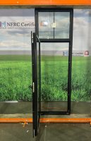 Ventana de aluminio de rotura térmica con diseño de rejilla de estilo francés, ventana de inclinación y giro de triple acristalamiento certificada NFRC para Villa