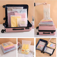 Pochette de vêtements bikini en PVC transparent personnalisé sac cosmétique à fermeture éclair étanche à l'humidité avec fermeture éclair en plastique PP