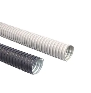 Conduíte flexível de metal 3/4" aço galvanizado revestido de PVC Squarelock