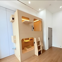 Capsule de couchage en bois de style Olive, structure modulaire détachable, lit de dortoir sur mesure avec garantie de 5 ans