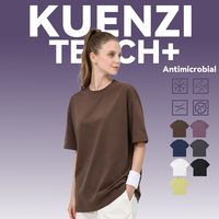 T-shirt pour femme Kuenzi 7A antibactérien, sensation de fraîcheur, parfum menthe, cuir, séchage rapide, coton, polyester, lyocell, Sorona, 165GSM