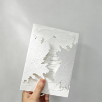 Cartes d'invitation de mariage personnalisées en papier coton spécial, impression 3D en relief, format surdimensionné, impression typographique et offset, impression Vanille
