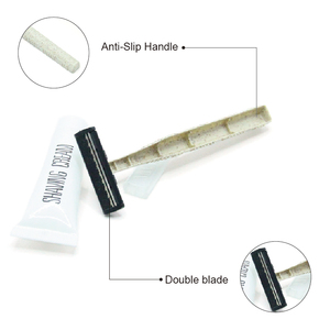 Tùy Chỉnh Dùng Một Lần Máy Cạo Râu Kem Cạo Râu Set Đôi Lưỡi Dao Cạo An Toàn Cho Cơ Thể Bộ Bikini Khách Sạn-Thực hiện Các Tính NĂNG An Toàn Thuận Tiện - Product Image 6