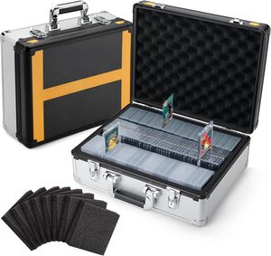 Boîte de rangement pour toploaders, étui de rangement pour cartes sportives, capacité 600+ toploaders, étui pour cartes à collectionner - Product Image 1