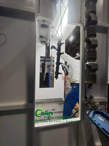 Línea de Pintura Automática con Válvula Rusa, Horno de Curado con Calentamiento por Infrarrojos, Cabina de Cortina de <span class=keywords><strong>Agua</strong></span>, Máquina de Pintura por Pulverización - Product Image 5