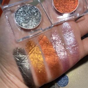 Maquillaje de Ojos de etiqueta privada, pigmento alto, sombra de ojos con brillo holográfico único prensado multicromo metálico de larga duración - Product Image 4