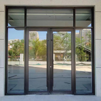 Puerta Abatible de Aluminio con Rotura de Puente Térmico, Alta Seguridad, Aislamiento Térmico, Puerta de Balcón, Herrajes Giesse, Certificación CE