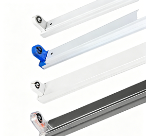 Support pour tube en verre 36W <span class=keywords><strong>T8</strong></span>, luminaire LED 2x9W <span class=keywords><strong>2x18W</strong></span> 1,2m, double support <span class=keywords><strong>T8</strong></span> 2ft, clip de fixation pour tube fluorescent T5 - Product Image 1
