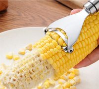 RVS maïs schiller, maïs ontkorner, maïs dorsmachine, schiller met ergonomische handgreep, fruit- en groentegereedschap voor de keuken