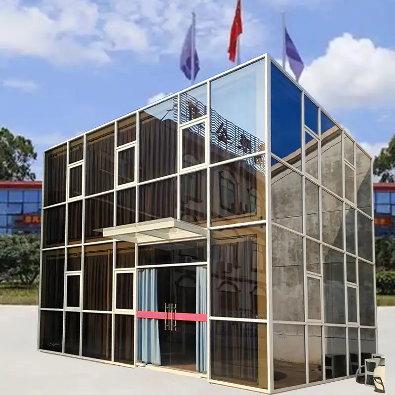 Habitación de vidrio de jardín templado para exteriores con aislamiento térmico multifuncional