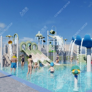 Solution complète pour parcs aquatiques commerciaux et aires de jeux aquatiques : Ensemble d'équipements de jeux aquatiques multi-glissades sur mesure - Product Image 5