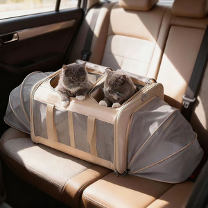 Transportín Portátil y Transpirable <span class=keywords><strong>para</strong></span> Mascotas, Gatos y <span class=keywords><strong>Perros</strong></span> Pequeños - Bolsa de Viaje <span class=keywords><strong>para</strong></span> <span class=keywords><strong>Coche</strong></span>, Bolsa de Transporte <span class=keywords><strong>para</strong></span> Exteriores <span class=keywords><strong>para</strong></span> Gatos/<span class=keywords><strong>Perros</strong></span> - Product Image 6