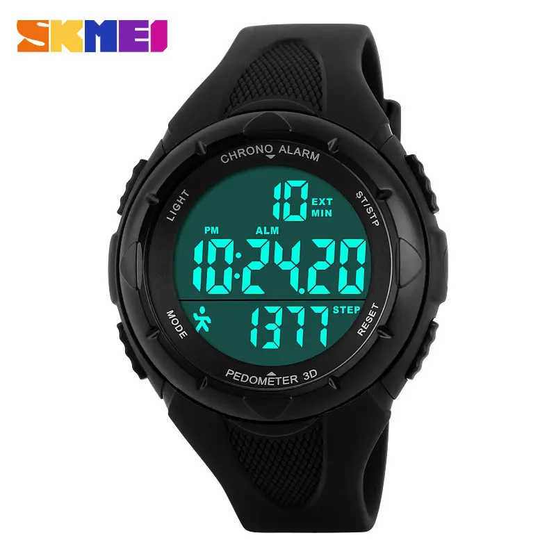 Skmei 1108 New Fashion Women's 3D Pedometer Digital Watches For Men Women Outdoor Sport Wristwatches Candy Color