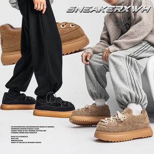 Chaussons d'hiver personnalisés 2026 pour hommes et femmes avec logo, chaussures plates <span class=keywords><strong>femme</strong></span>, pantoufles marron, pantoufles pour l'hiver - Product Image 3